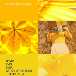 yellow asthetic collage colour color